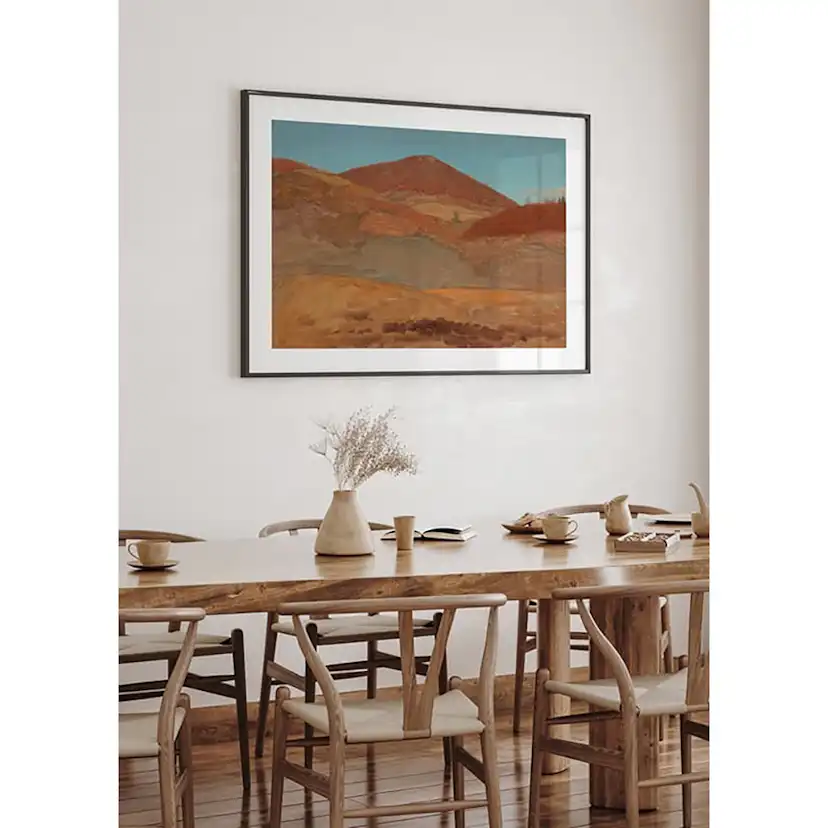 Poster Gallerix Drawing Hilly Landscape Autumn By Frederic Edwin Church