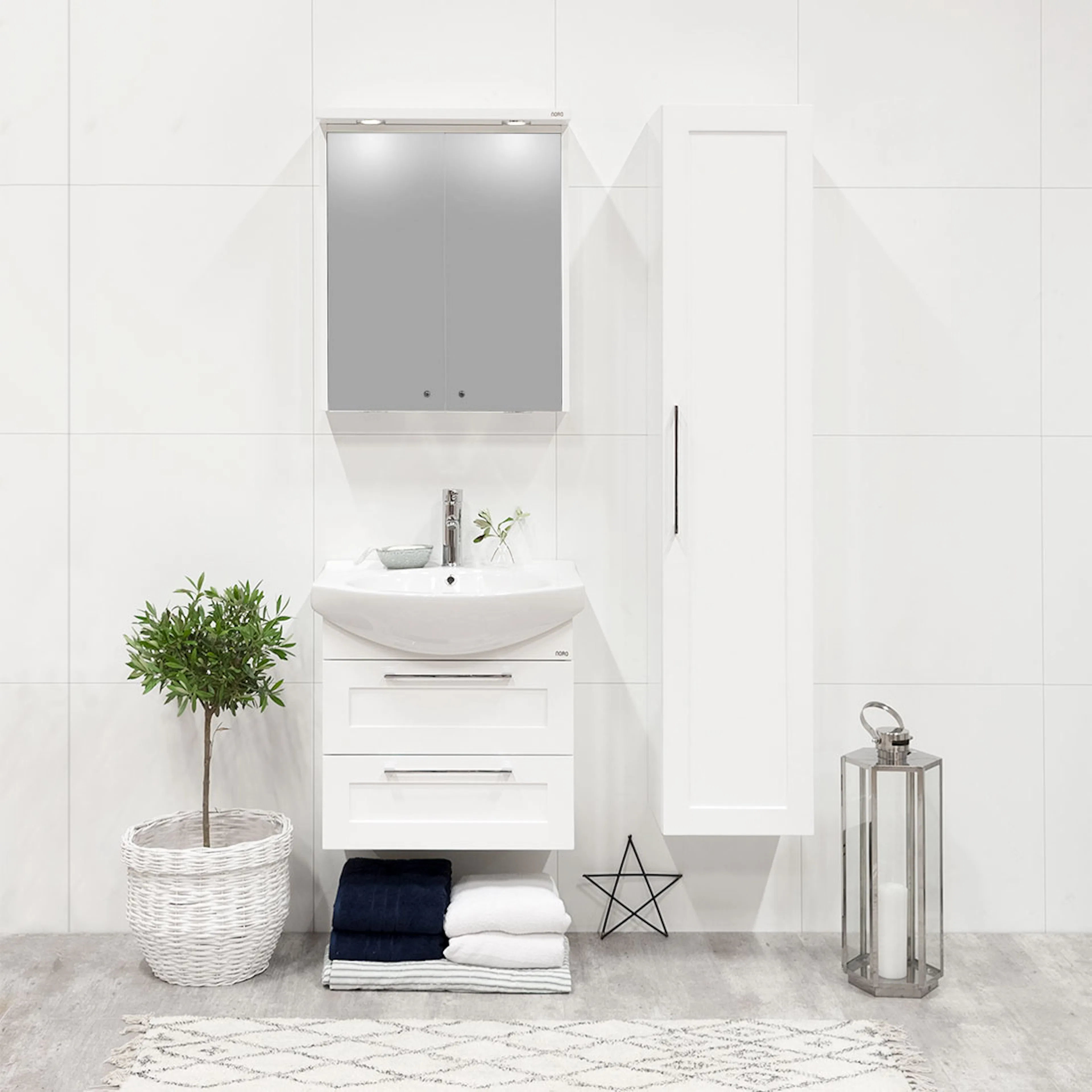 Möbelpaket Noro Polo Vit Högblank