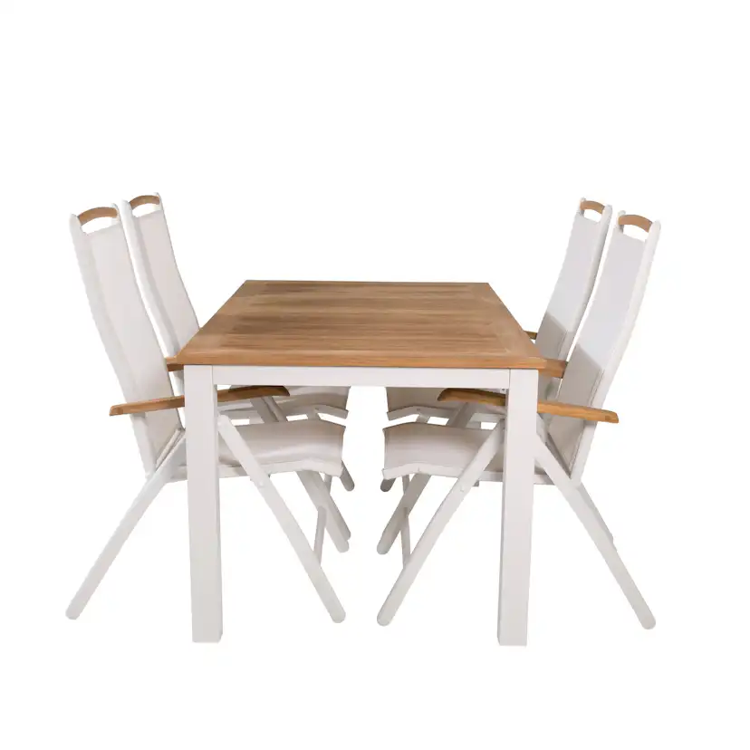 Matgrupp Venture Home Perla 152/210 med 4 Stolar