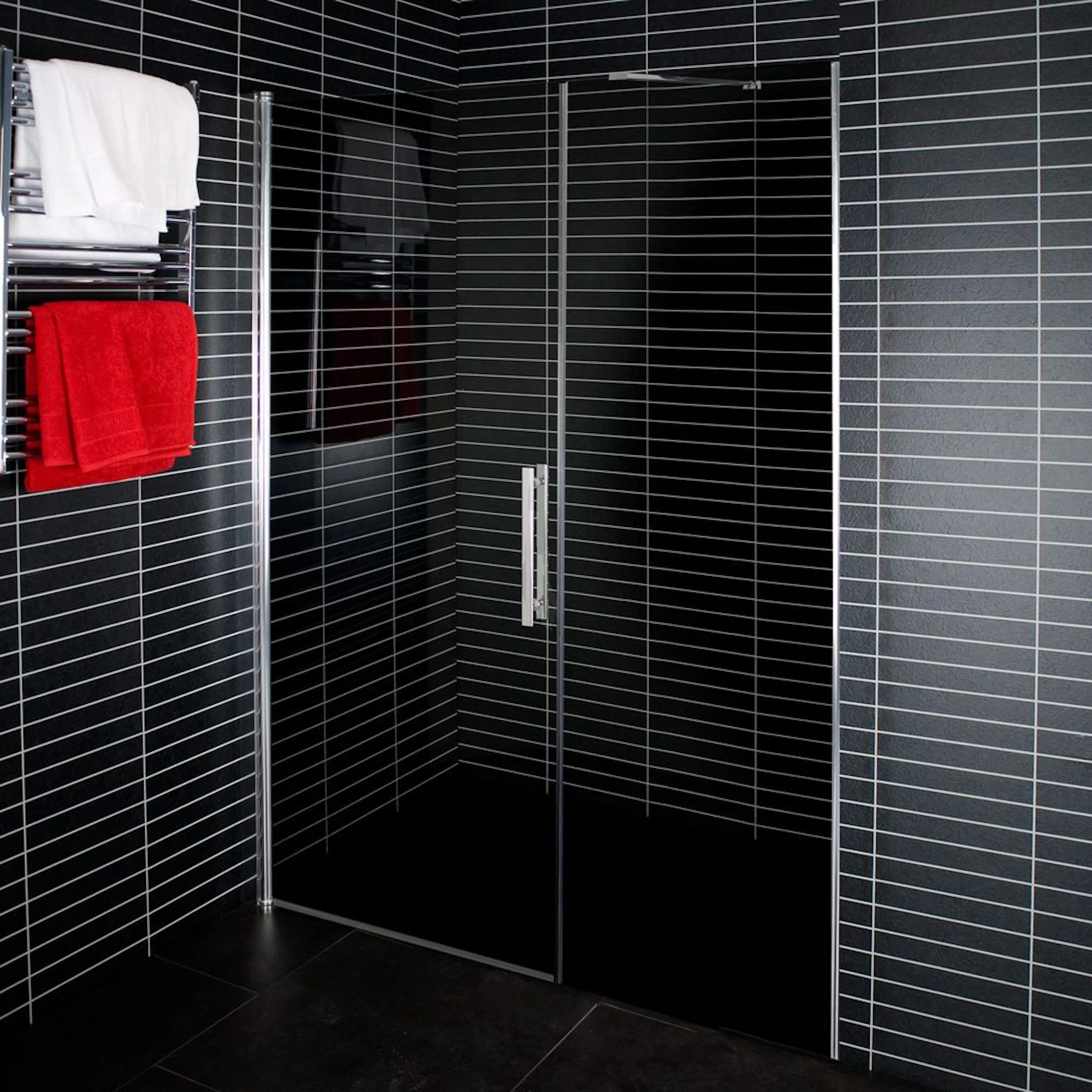 Duschdörr Arrow Line Tonat Glasx870x770xDörr: 870 + Vägg: 770