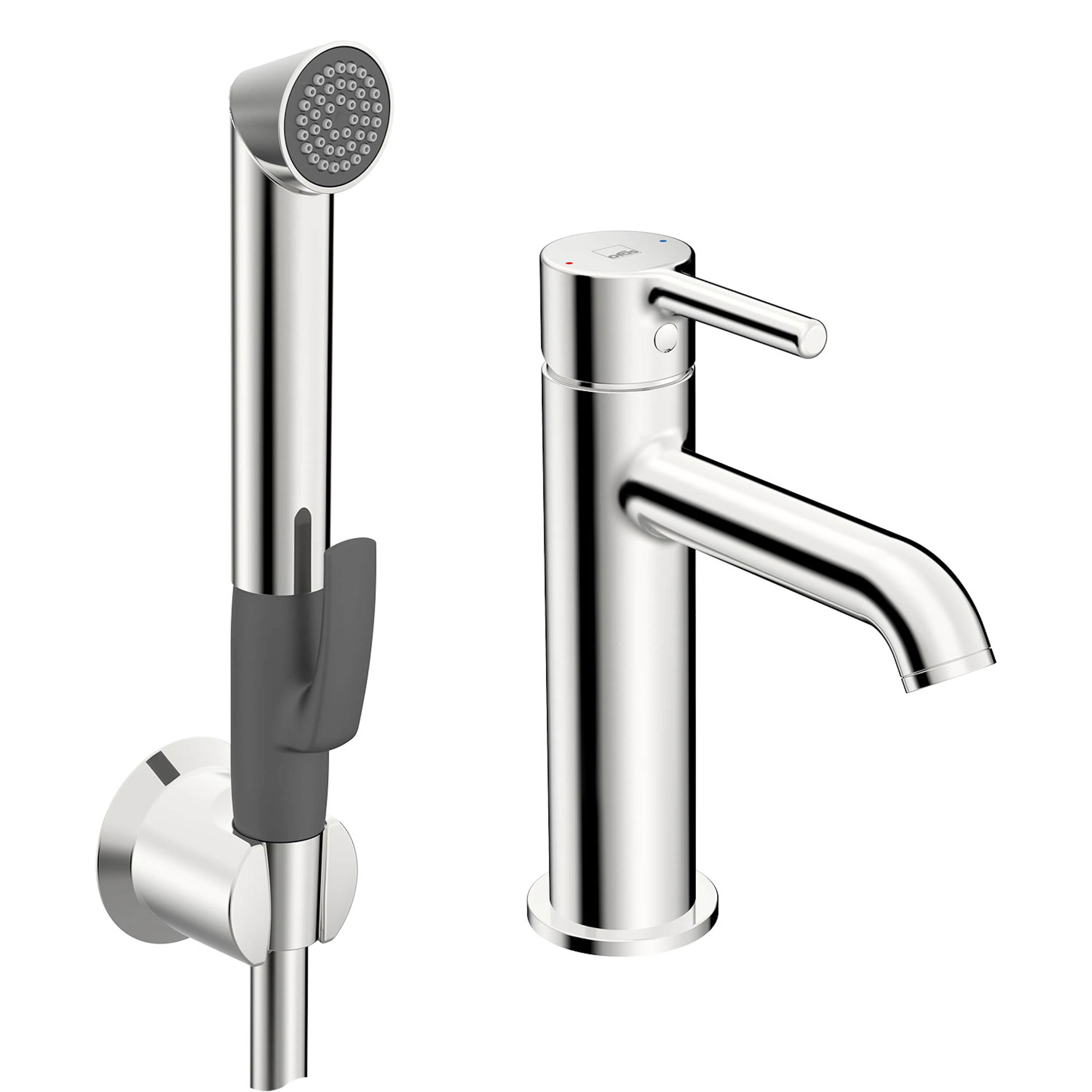 Tvättställsblandare Oras Optima Style 2606FH med Självstängande Handdusch