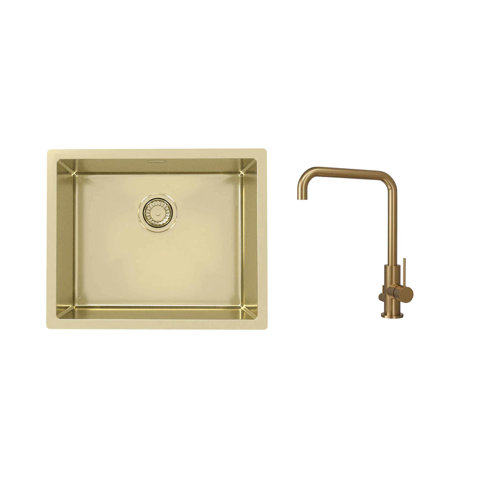 Diskho Stala Monarch-50 med Köksblandare Scandtap Steel Mood D