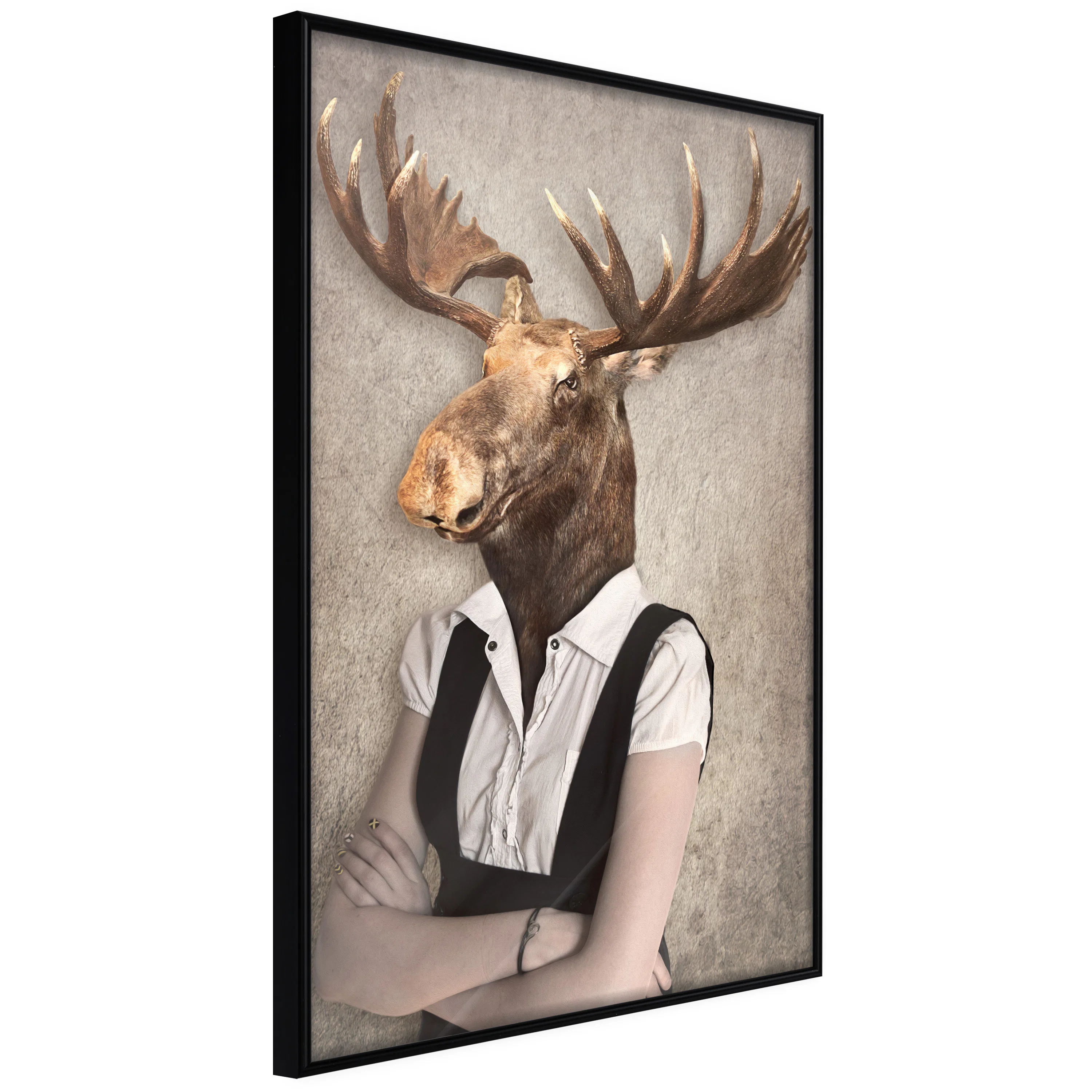 Poster Artgeist Affisch Brainy Moose