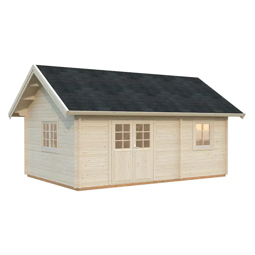 Attefallshus Palmako Sandra 29,9 m² Komplett Stuga med Sadeltak