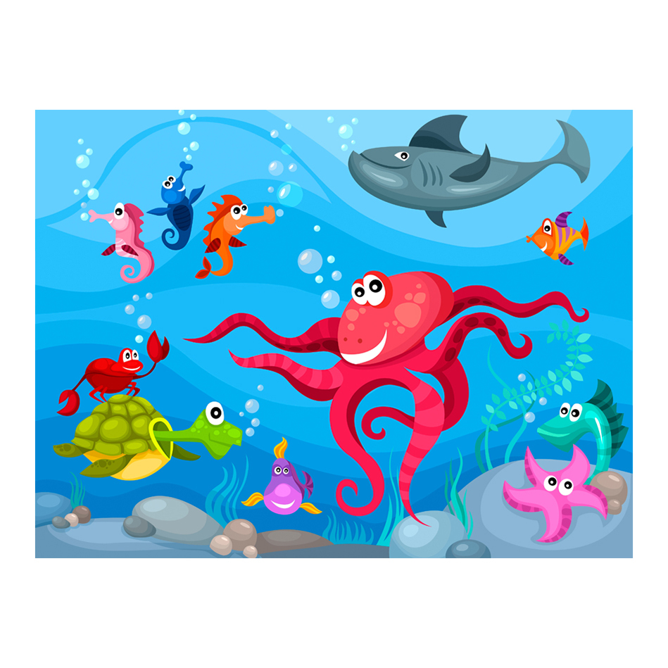 Fototapet Arkiio Octopus And Shark