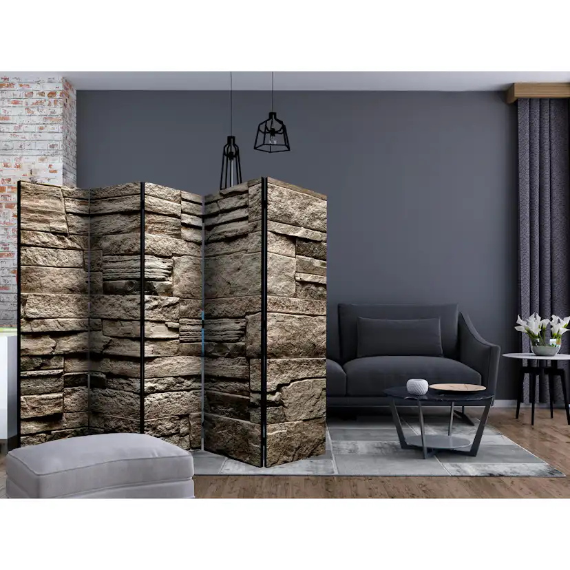 Rumsavdelare Arkiio Beautiful Brown Stone II 225x172 cm