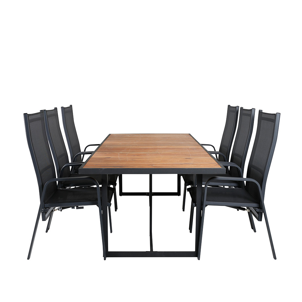 Matgrupp Venture Home King med 6 Curz Matstolar