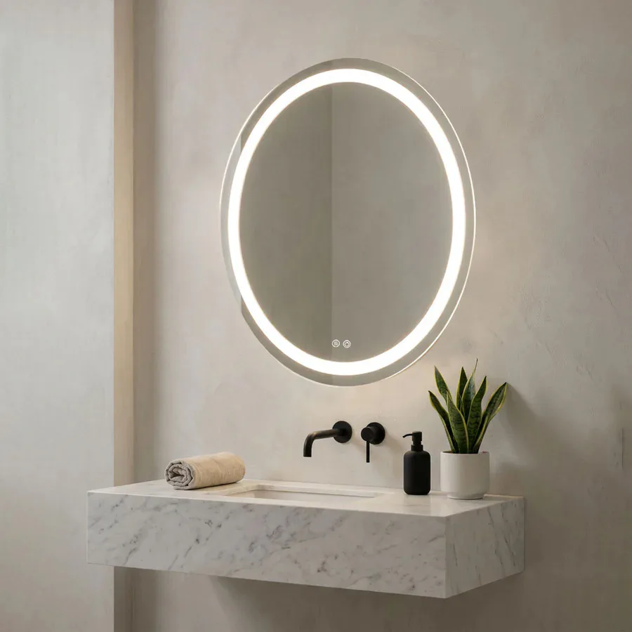 Badrumsspegel Rund Imfri LED 80 cm Tenfors Nova Storlek 80 cm