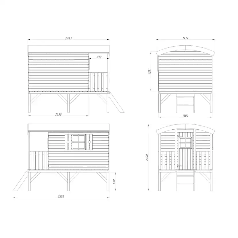 Lekstuga Palmako Huck 3,3 m2