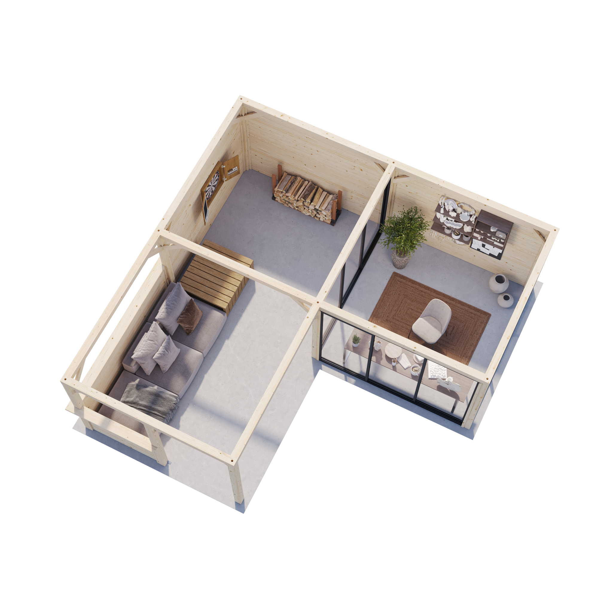 Uterum Palmako Bianca 24,9 m2 Set 210 Slide