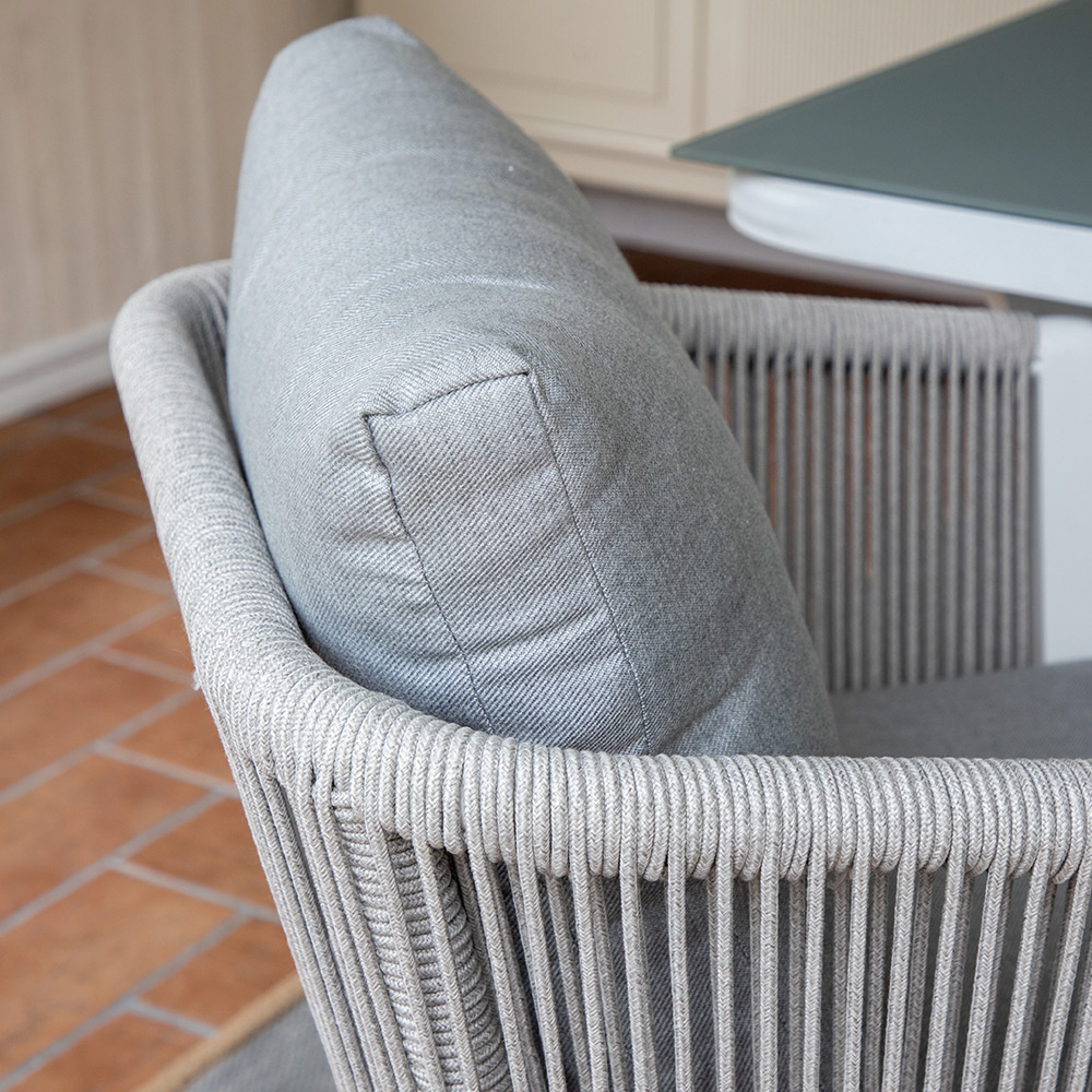 Matgrupp Venture Home Vyn Vit med 4 Vyn Matstolar