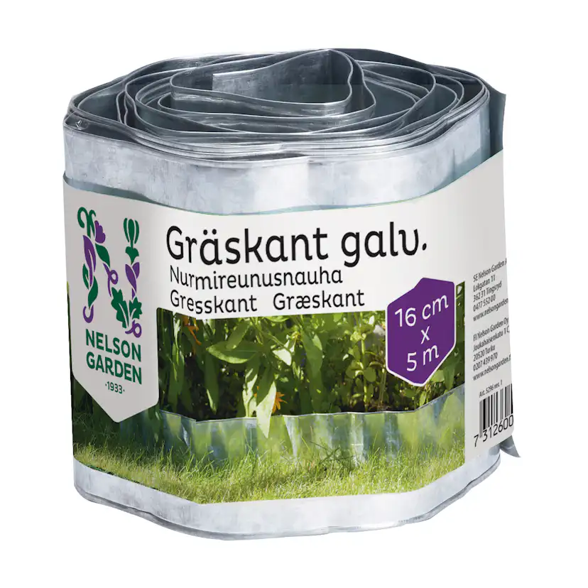 Gräskant Nelson Garden Galvaniserad 16 cm x 5 m