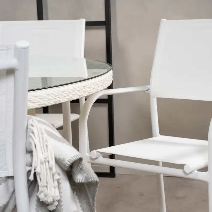 Matgrupp Venture Home Virda Ø 150 med 6 Siri Matstolar