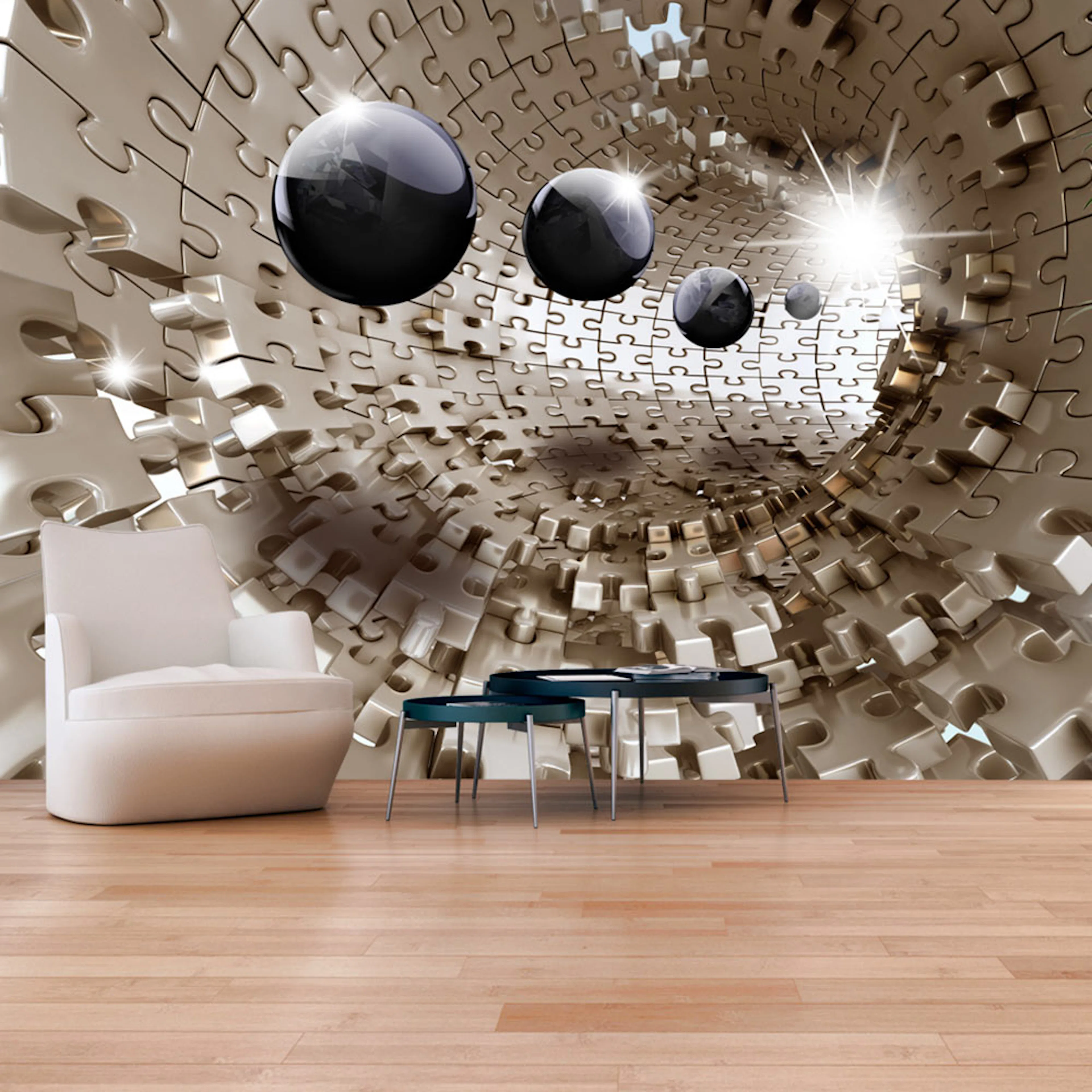 Fototapet Arkiio Golden Jigsaw