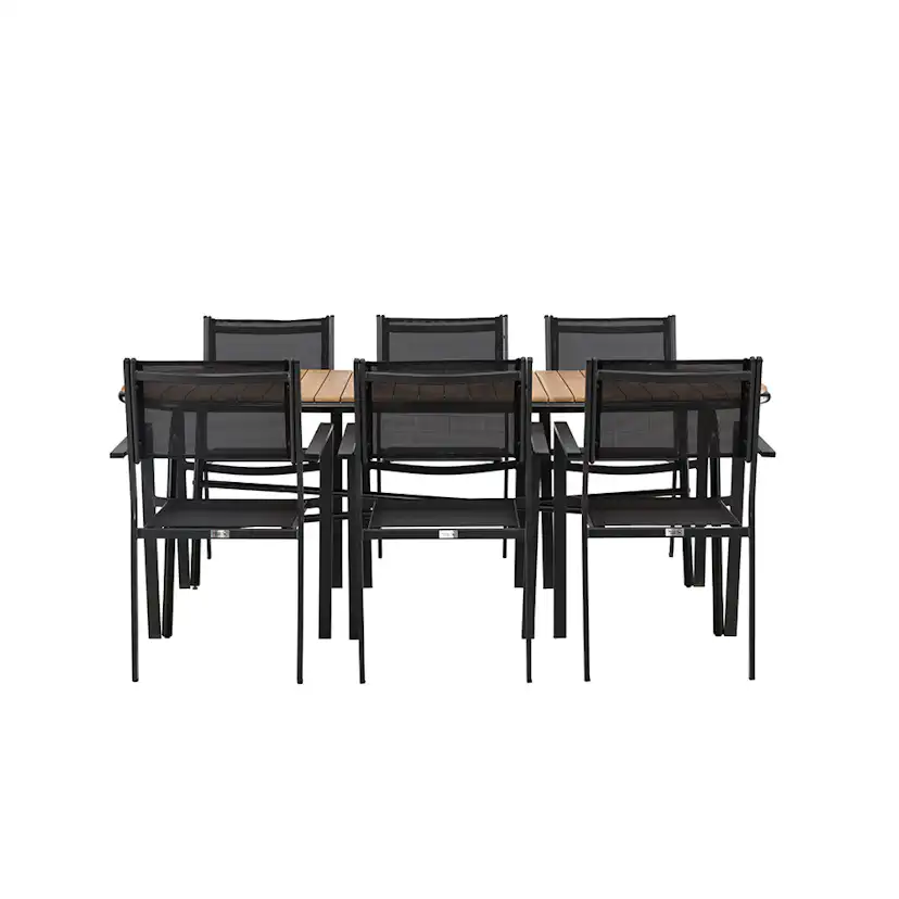 Matgrupp Venture Home Holmbeck Bord med 6 Copacabana Stolar