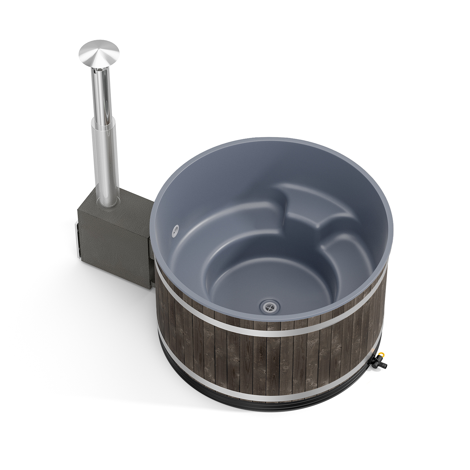 Vedeldad Badtunna Kirami Original Steady M Cult-Si ST med Dubbla Lock