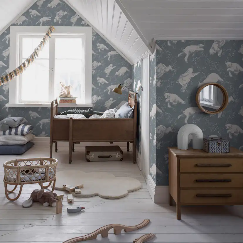 Tapet Boråstapeter Scandinavian Designers Mini Helene Ekblom Polarn 6292