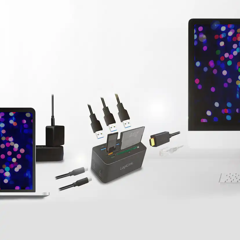 PC-/Mac-minidocka LogiLink HDMI, USB-C, USB