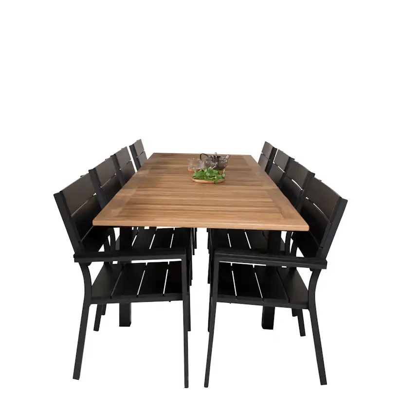 Matgrupp Venture Home Perla 160/240 med 8 Lova Matstolar
