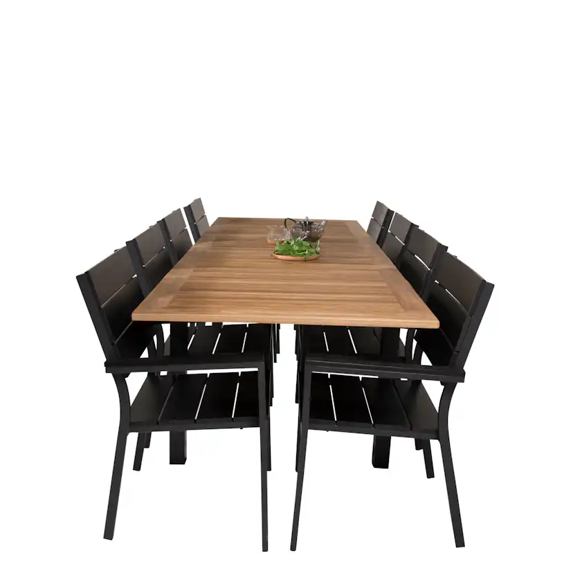 Matgrupp Venture Home Perla 160/240 med 8 Lova Matstolar