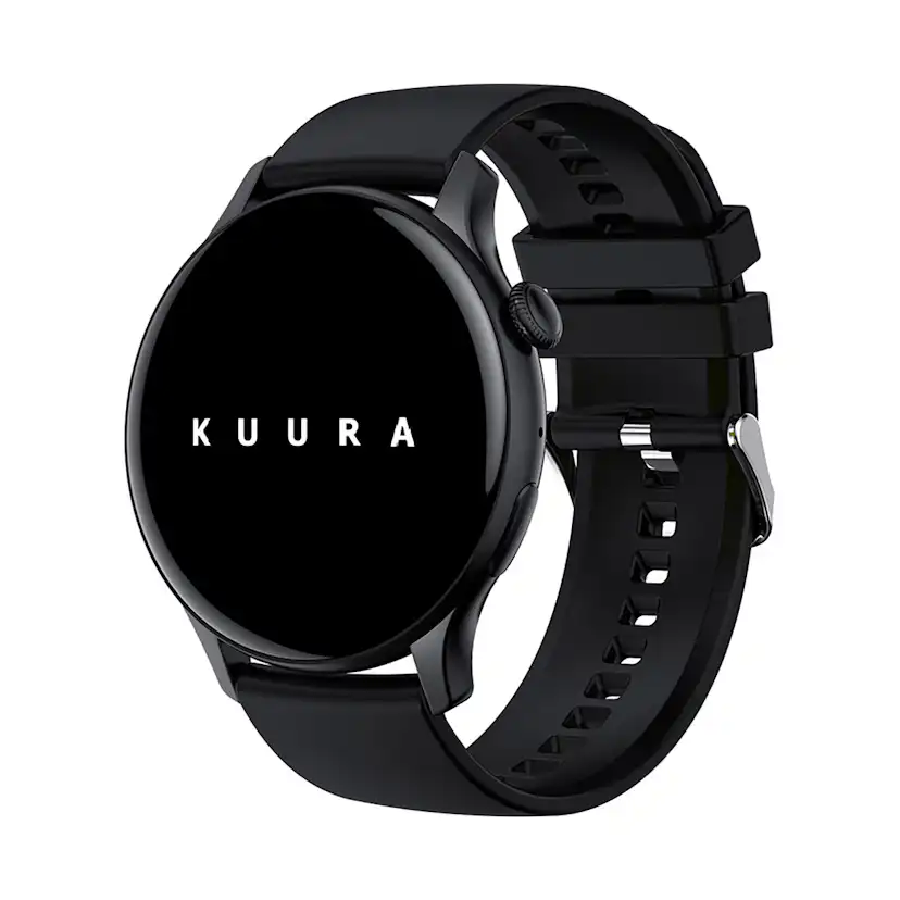 Smartwatch Kuura Function F7 V3 Svart Löparklocka med Pulsmätare