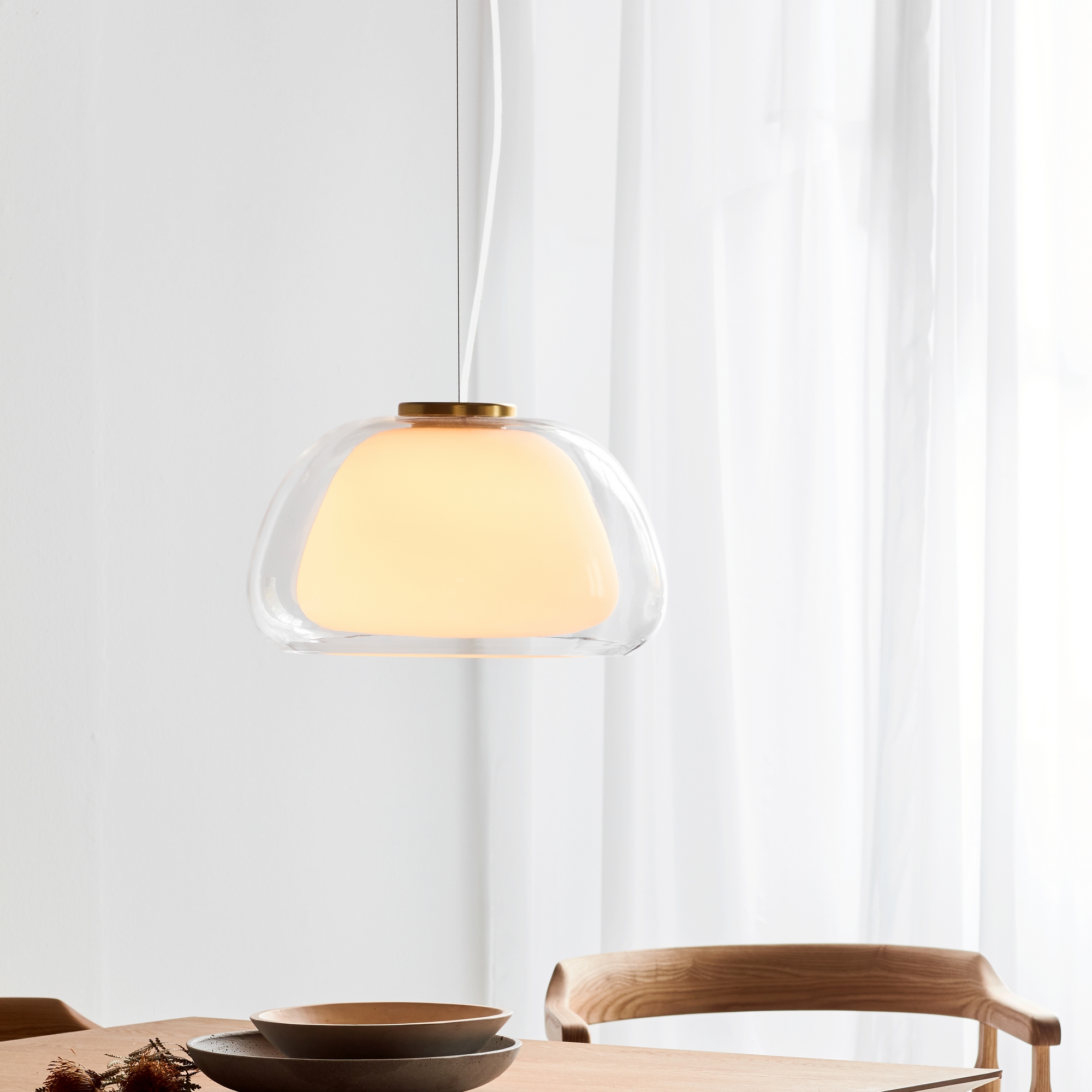 Taklampa Nordlux Jelly Opal Vit
