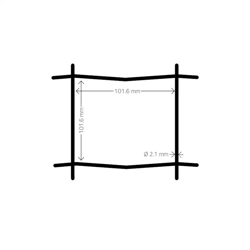 Stängsel Hortus Svart 20x0,9 m Med Maskor 10x10 cm