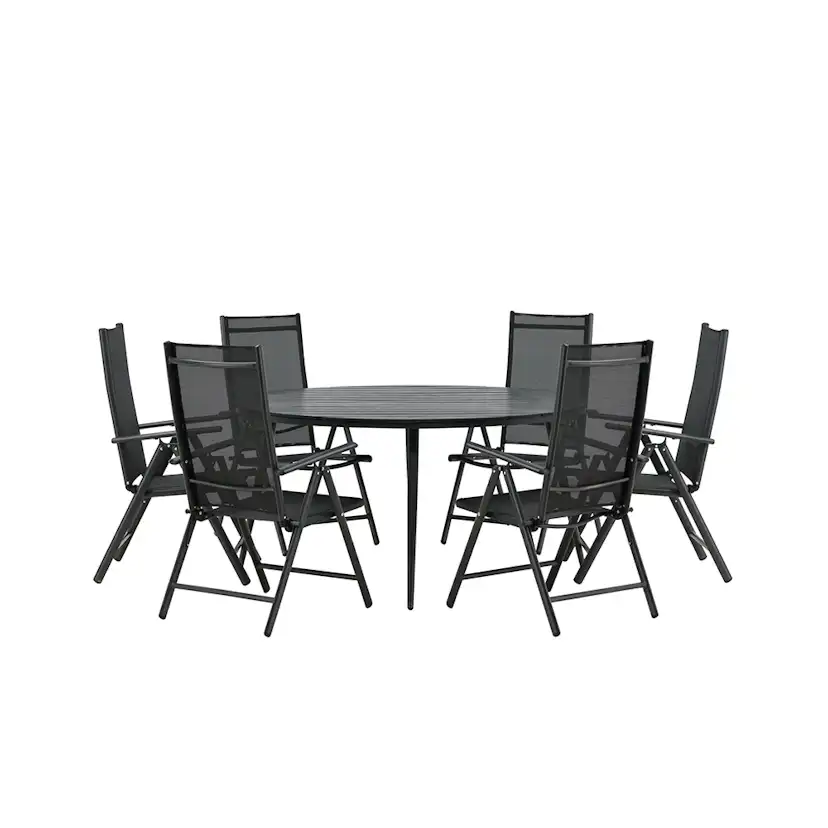 Matgrupp Venture Home Break Ø150 cm med 6 Break Stolar