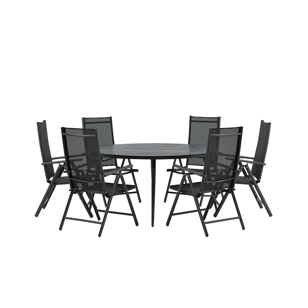 Matgrupp Venture Home Break Ø150 cm med 6 Break Stolar