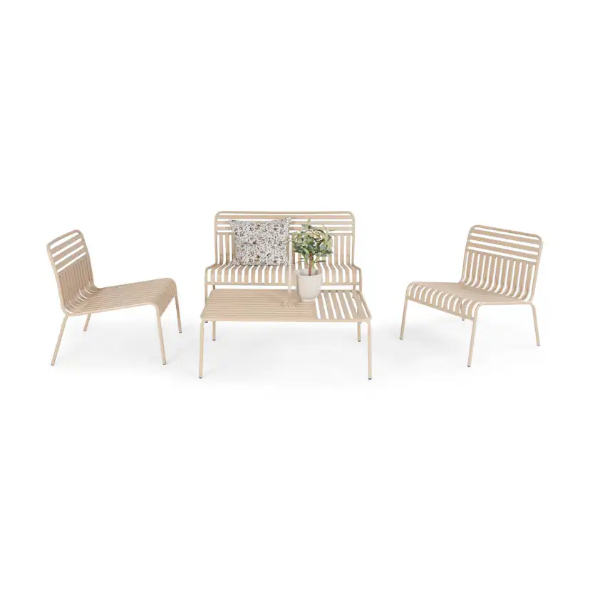 Loungegrupp Comfort Garden Jarva 4-sits Soffgrupp Utomhus i metall