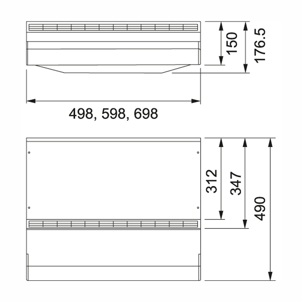 Kolfilterfläkt Franke 1291A Classic Vit