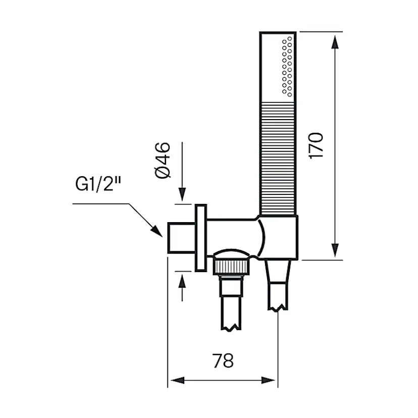 Duschset Tapwell Box 300/300 för Inbyggnad