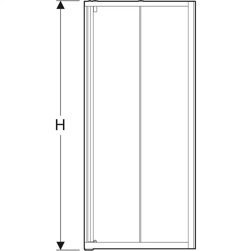 Duschvägg Contura Shower Space Rak