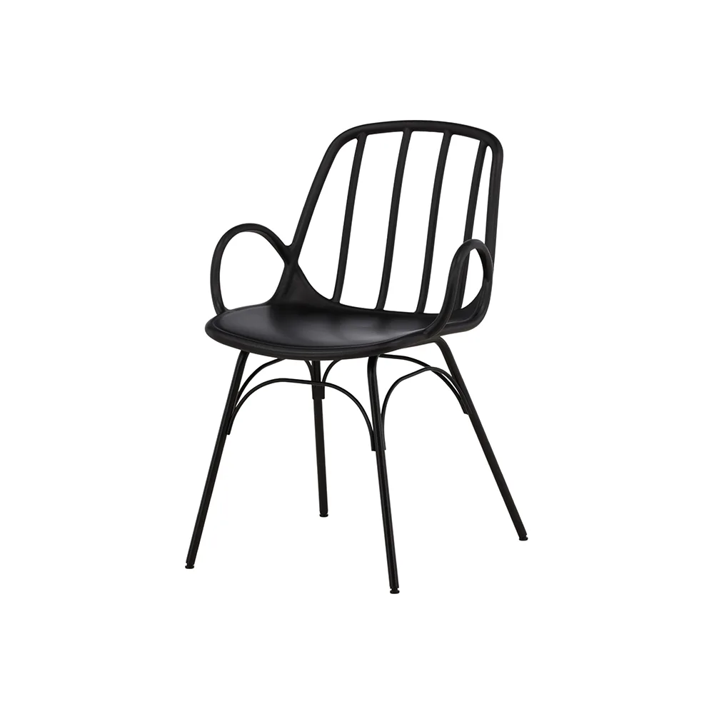 Dyrön Dining Chair - Black Polypropylene Svart