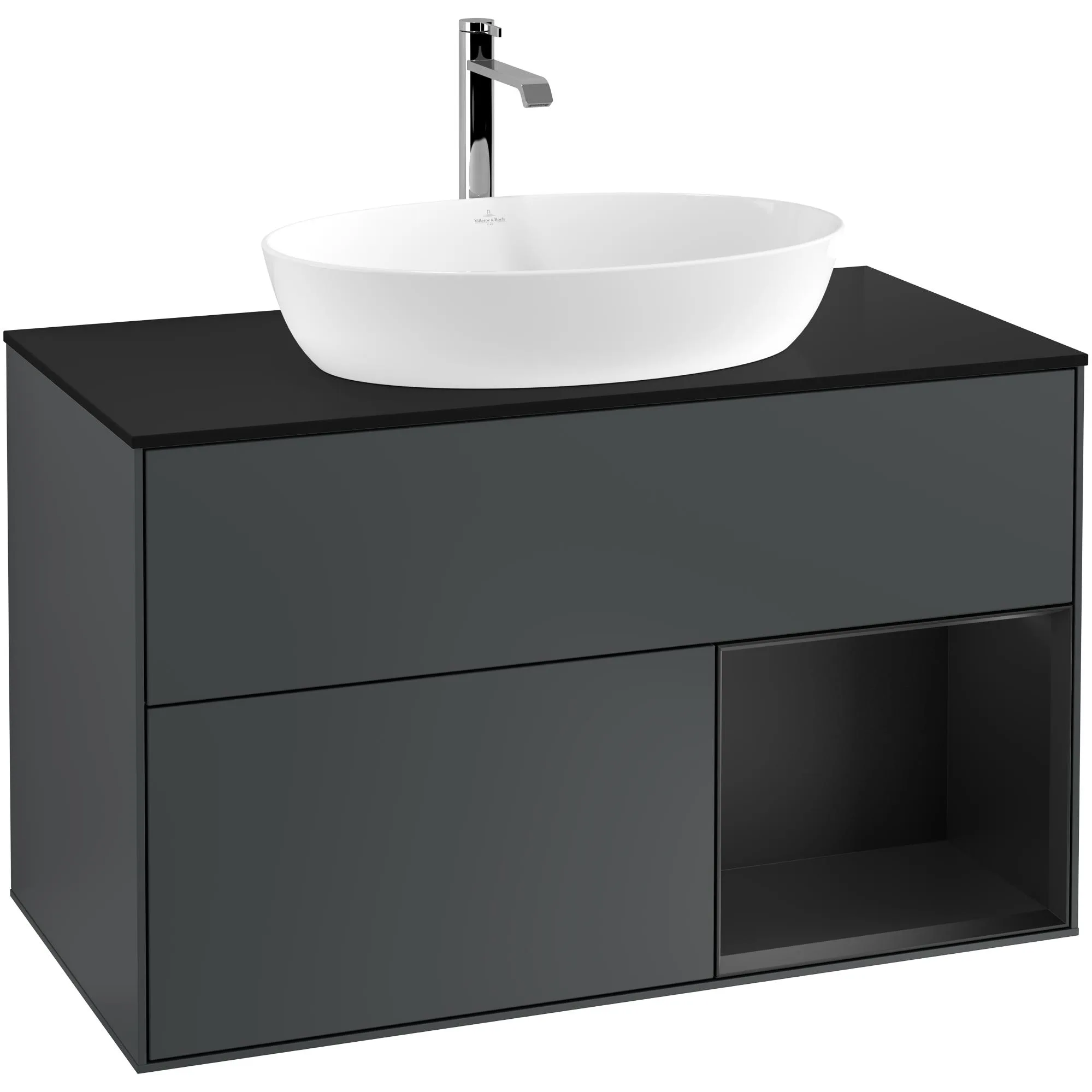 Tvättställsskåp Villeroy & Boch Finion med 2 Lådor Hylla och Bänkskiva för Fristående Tvättställ från Artis & Collaro