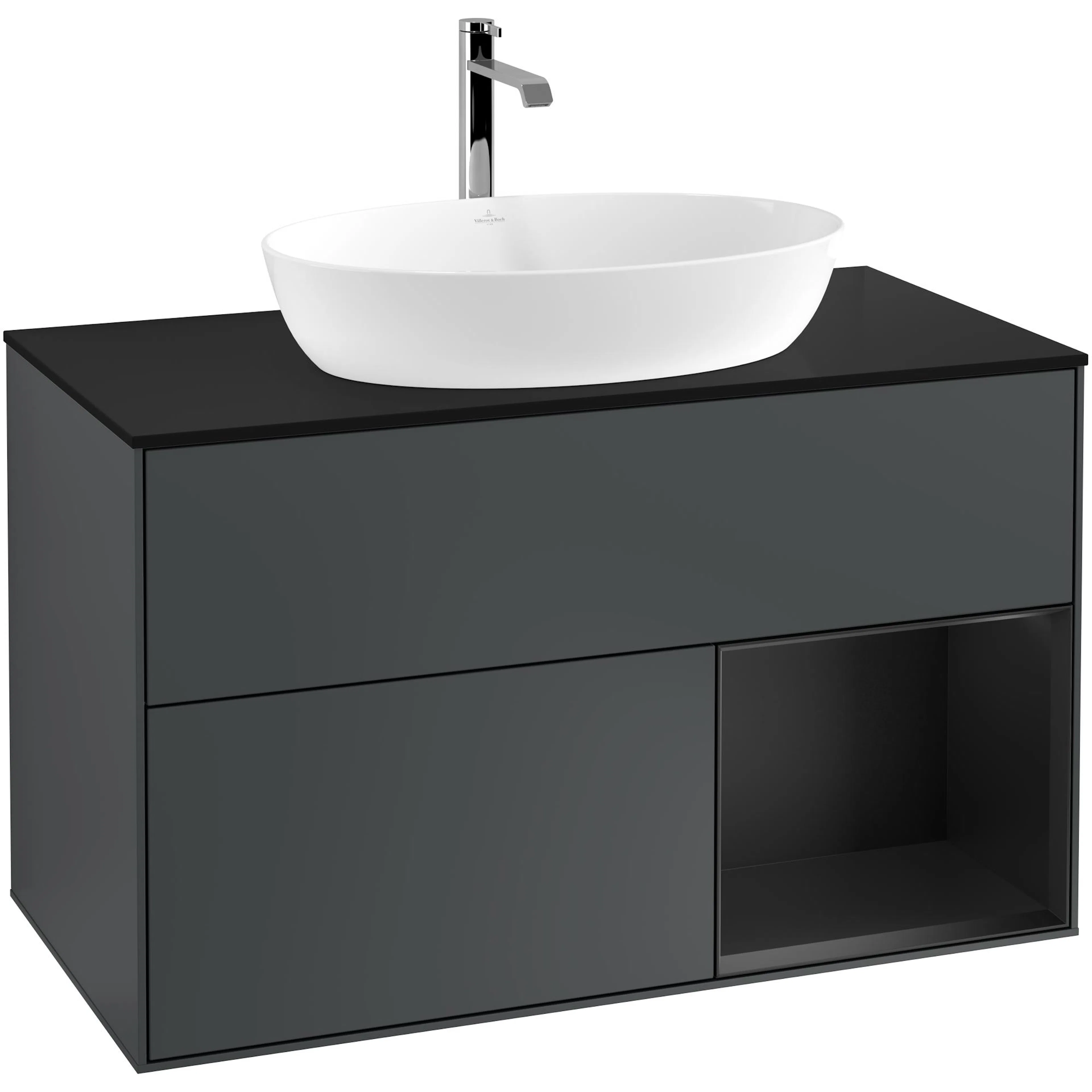 Tvättställsskåp Villeroy & Boch Finion med 2 Lådor Hylla och Bänkskiva för Fristående Tvättställ från Artis & Collaro