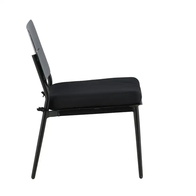 Lina lounge Chair - Black / Black Cushion Svart