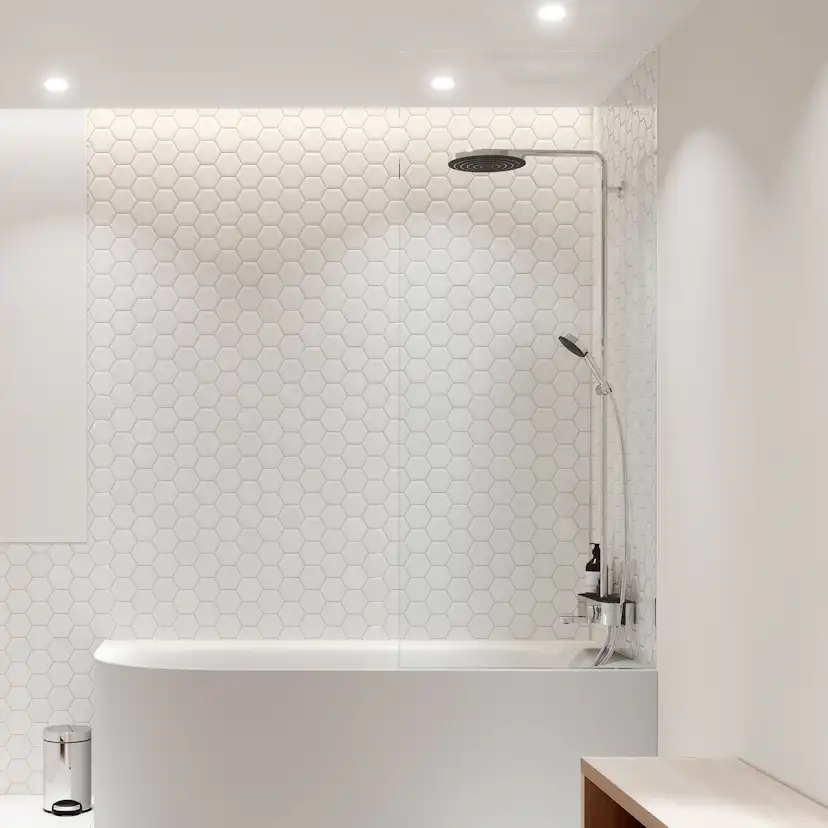 Takduschset Hansgrohe Pulsify S 260 1jet med Badkarsblandare