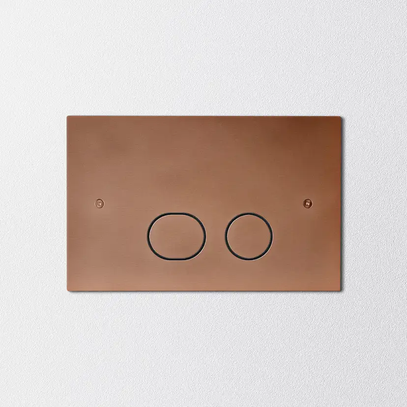 Spolplatta Steel Style, Brushed Bronze. Borstad Brons