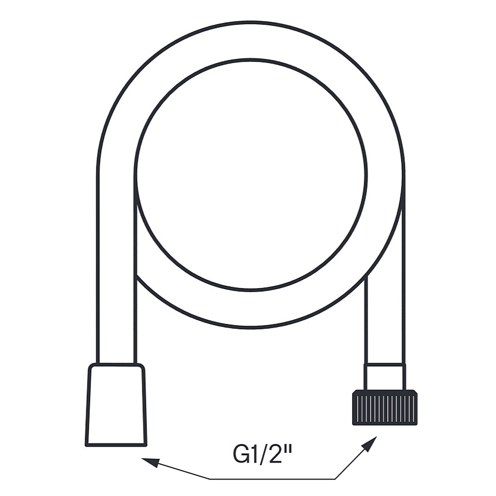 Duschslang Tapwell ZFLO 003 2 m Krom