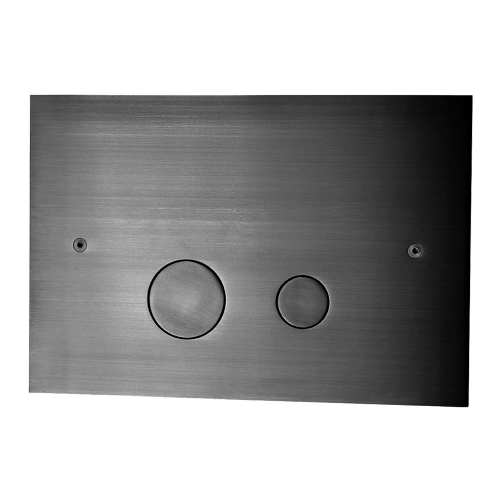 DUO112 Brushed Black Chrome Borstad Black Chrome