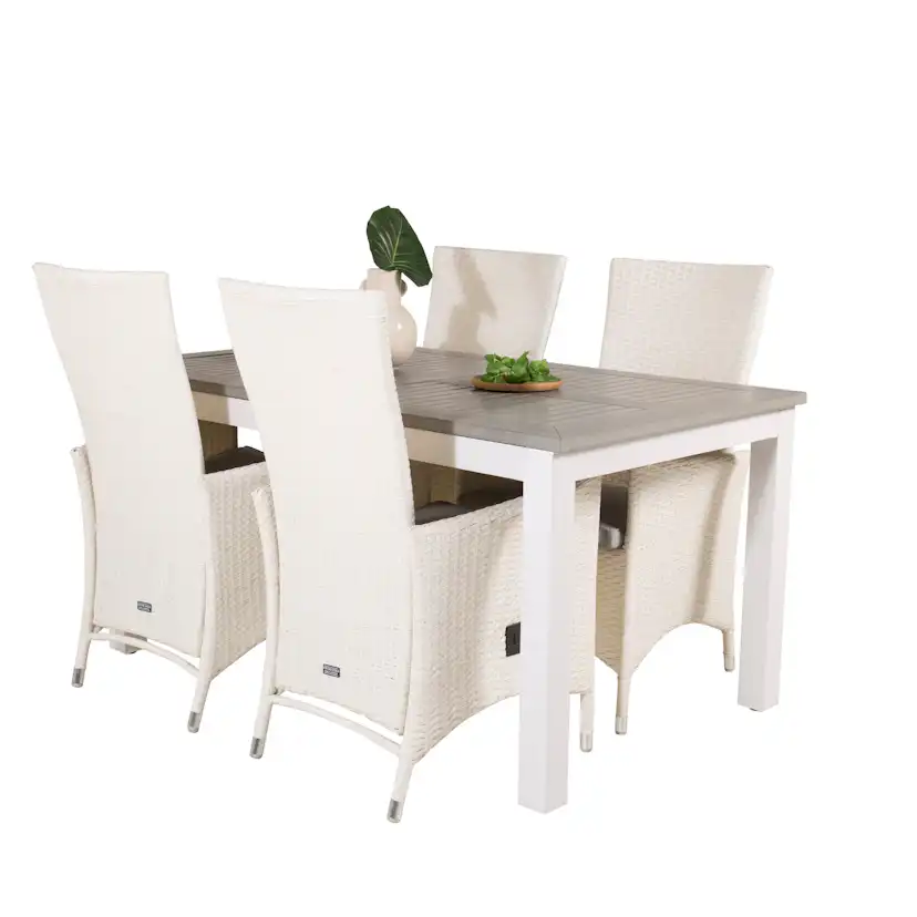 Matgrupp Venture Home Aleyna 152/210 med 4 Pishi Matstolar
