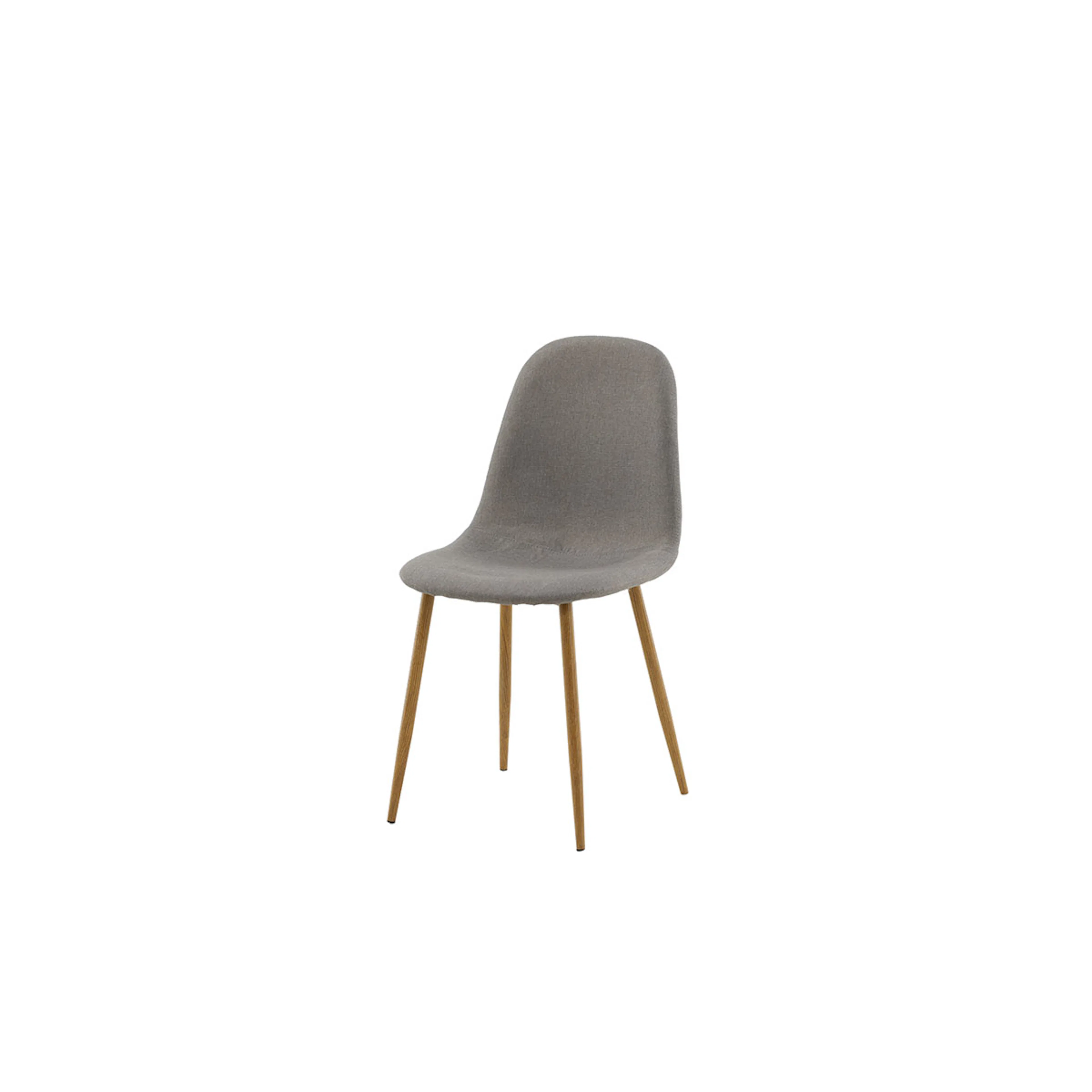 Polar Dining chair Oak legs / Grey Fabric Grå/Trä
