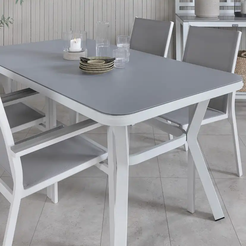 Matgrupp Utomhus Venture Home Vyn med 4 Parma Trädgårdsstolar