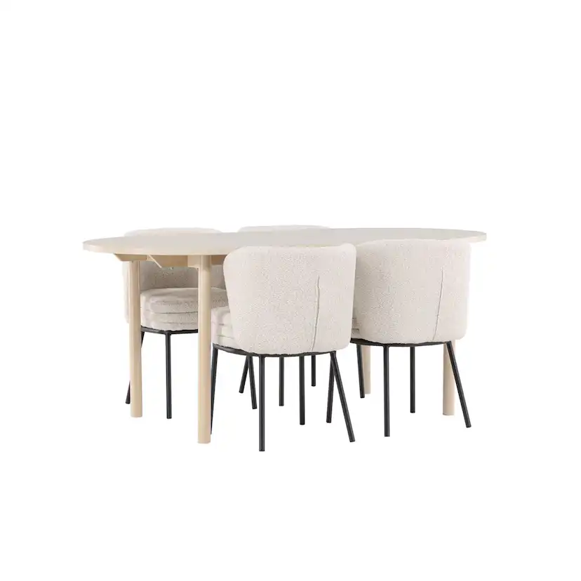 Matgrupp Venture Home Andy 180 med 4 st Agnes Stolar