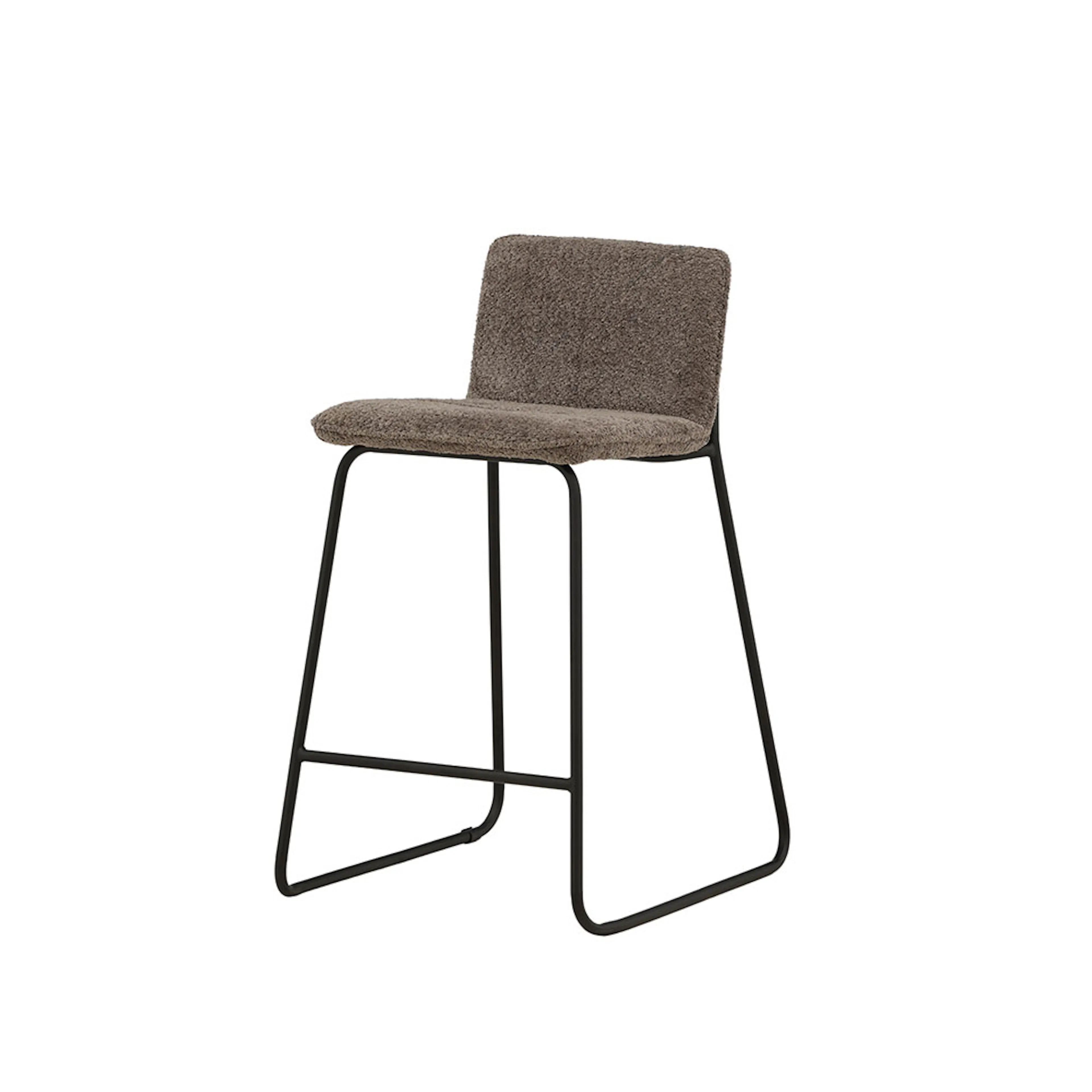 Bisbee Bar Chair - Black / Dark Grey Microfiber Svart/Mörkgrå