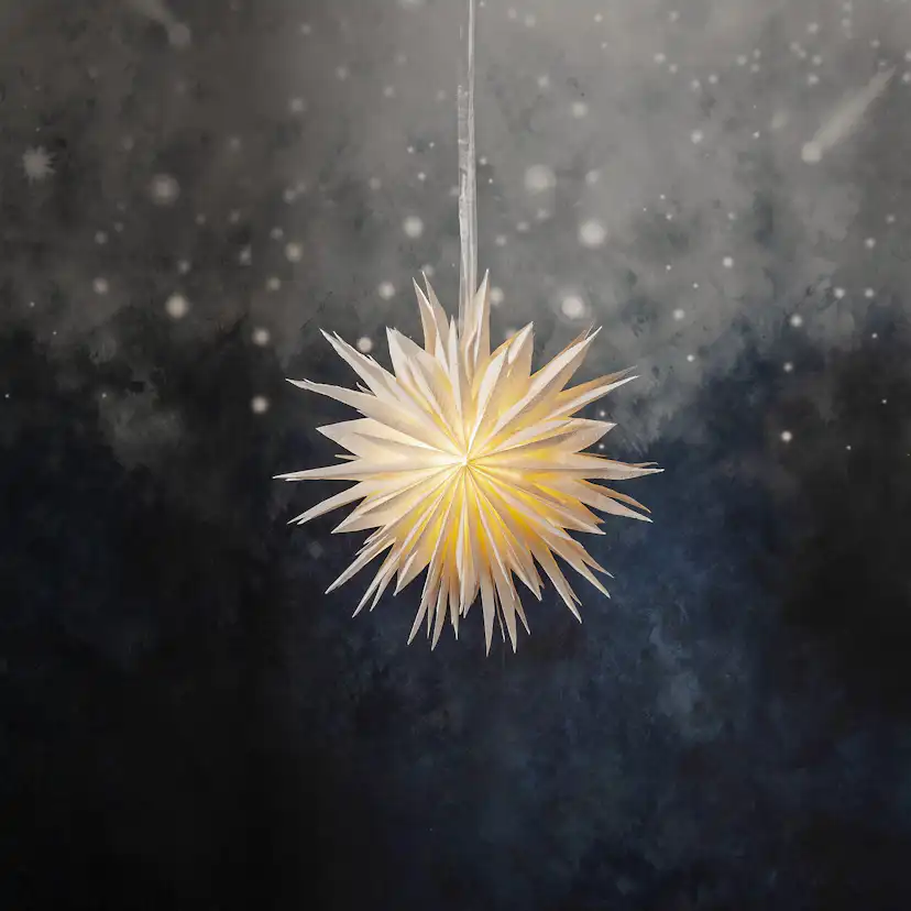 Adventsstjärna Star Trading Cloud Randig 2-lage