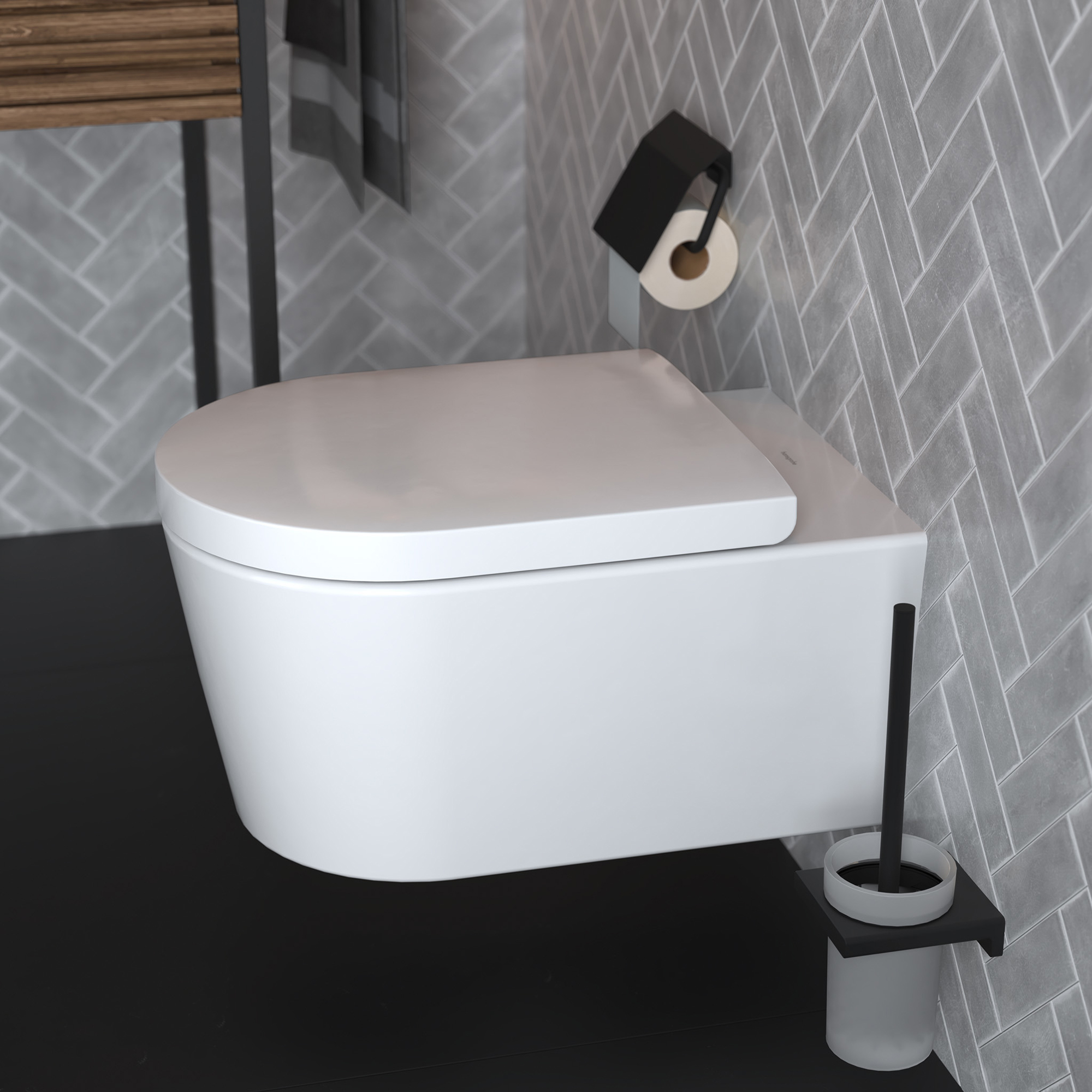 Hansgrohe AddStoris WC-borste Mattsvart Mattsvart