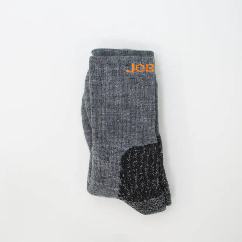 Socka Jobman Merino Tjock Mörkgrån/Svart