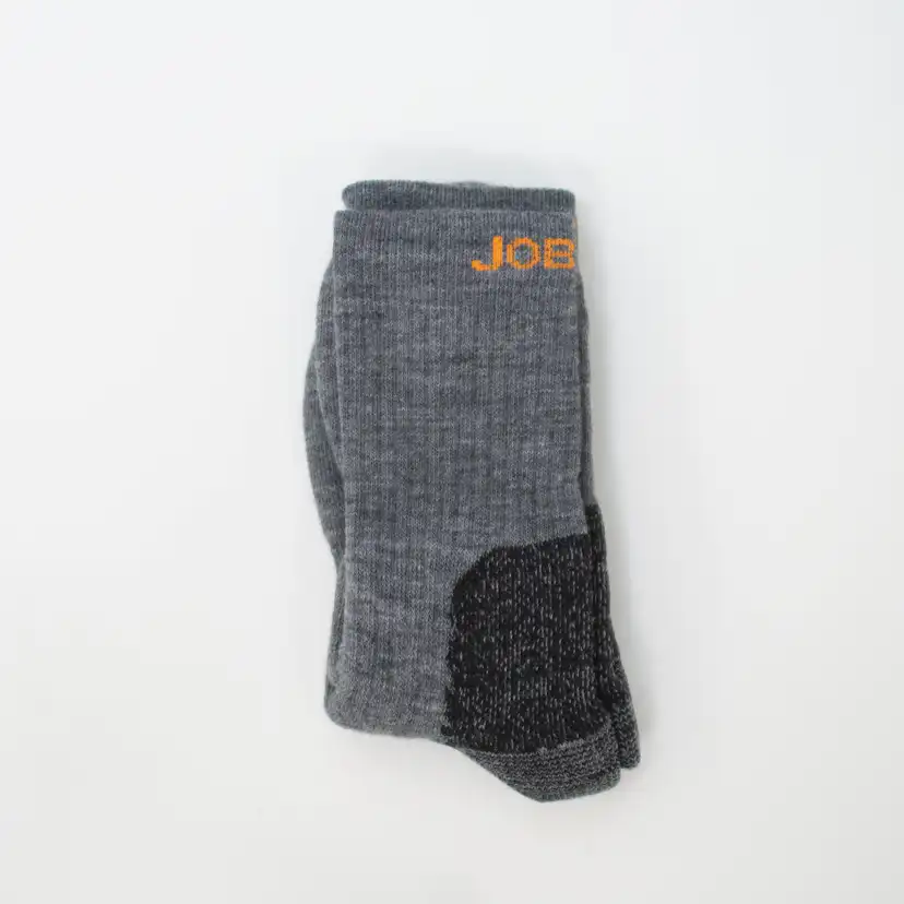 Socka Jobman Merino Tjock Mörkgrån/Svart